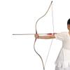 55 Inch Traditional Wood Longbow Handmade One Piece Bow Horse Bow Recurve Bow for Left Right Hand Outdoor Hunting 20-50LBS for Adult (40) view 3
