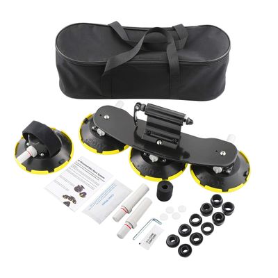 ZUOS Bike Rack for Car Roof, Vacuum Suction Cup Bicycle Carrier Aluminium Alloy Roof Rack, with 5 Adapters for Most Bikes, 9x100mm/12x100mm/15x100mm/15x110mm/20x100mm/20x110mm (6" Suction Carrier)