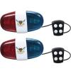 2 Pieces Bike Police Sound Lights LED Sounds Trumpet Bike Horn Police Siren Warning Safety Bicycle LED Light Waterproof view 1