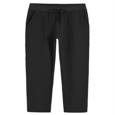 Weintee Women's Petite Cotton Sweatpants with Pockets S Black