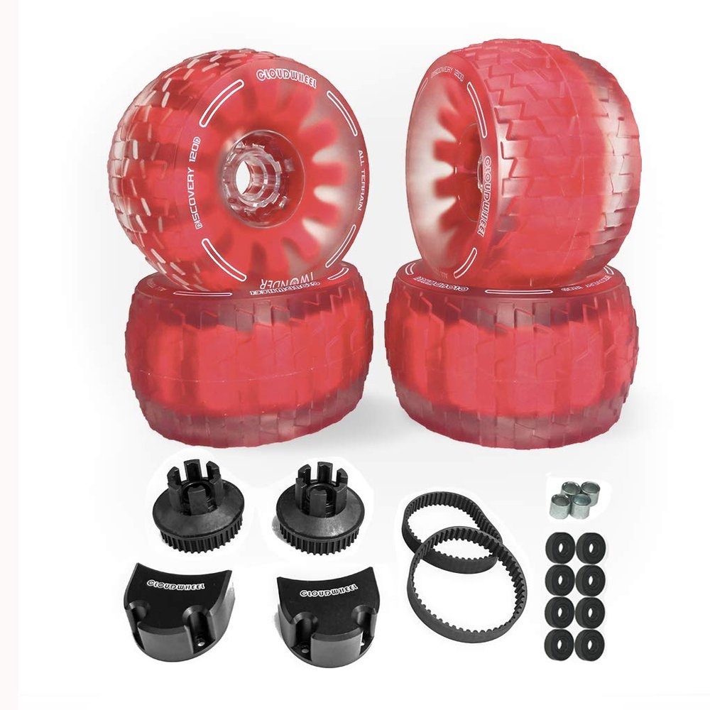 IWONDER Cloud Wheel Discovery 105mm/120mm for Evolve Boards Wheels and Pulley Conversion Kit