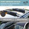 WONITAGO Soft Roof Rack Pads with Single Wrap-Rax Straps for Surfboard, SUP Paddleboard, Snowboard, 28 inch (Pair) Black view 2