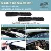WONITAGO Soft Roof Rack Pads with Single Wrap-Rax Straps for Surfboard, SUP Paddleboard, Snowboard, 28 inch (Pair) Black view 4