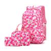 3Pcs Geometric Print Kids Backpack Set for Girls with Lunchbox, Capacity Elementary Middle School Bag Girls Backpack and Lunchbox Set view 1