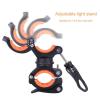 YSJJZRL 360Rotation Flashlight Mount Holder, Universal Bicycle Led Light Mounting Holder Rotation Clip Clamp for Flashlight, Cycling, Riding view 3