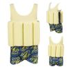 Kids Boys Girls Toddler Floatation Swimsuit with Adjustable Buoyancy Baby Summer Training Float Suit Swim Vest Life Jacket Floating One Piece Swimwear Safety Pool Bathing Suit Swimming Yellow 4-5T view 2