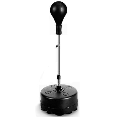 ZFF Punching Bag Free Standing Adult, Adjustable Height Boxing Bag Speed Ball for Reflex Speed Exercise Training Fitness with Suction Cup (Color : Black)