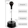 ZFF Punching Bag Free Standing Adult, Adjustable Height Boxing Bag Speed Ball for Reflex Speed Exercise Training Fitness with Suction Cup (Color : Black) view 2