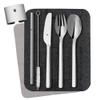 WMF my2Go 8-Piece Cutlery Set, Outdoor Travel Cutlery, Camping Cutlery with Case, Hiking Cutlery, Environmentally Friendly, Straw, Cleaning Brush, Gift view 4