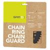 M-Wave Unisex_Adult 830850 Chain Ring, Black, 20 x 20 x 1 cm view 2