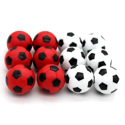 BQSPT Foosball Balls foose Balls Replacement 12 Packs,Table Soccer Balls Red and Black Ball 36mm White Soccer Foosalls,Regulation Size Foosball-Set of 12