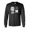 Abe Lincoln No Place Like Nebraska Huskers Long Sleeve Tee Shirt - Black - 3X view 1