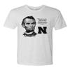 Premium Ultra-Soft Tri-Blend Abe Lincoln No Place Like Nebraska Huskers Tee Shirt - Heather White - 2X view 1