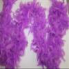 Flydreamfeathers 40 Gram 72" Long, Turkey Chandelle Feather Boa, Dancing Wedding Crafting Party Dress Up, Halloween Costume Decoration (Light Purple Color) view 2