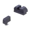 Night Fision Costa Ludus Night Sight Set Compatible with Glock 17/19/22-28/31-35/37-41/45/48 - Yellow Front Ring, Rear Sight with Horizontal Tritium Bar view 4