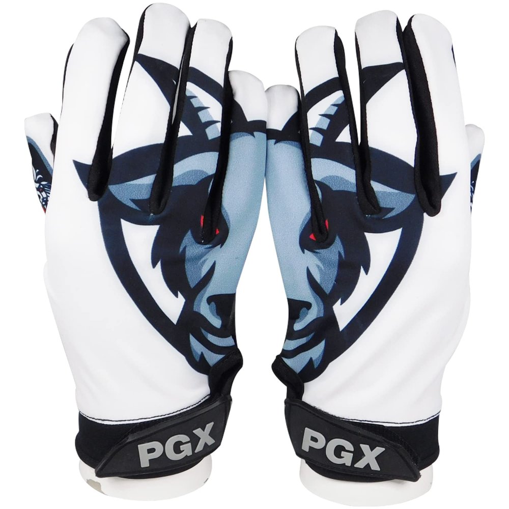 PGX Youth and Adult Goat Football Gloves (Adult Large)