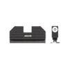Night Fision Costa Ludus Night Sight Set Compatible with Glock 17/19/22-28/31-35/37-41/45/48 - White Front Ring, Rear Sight with Horizontal Tritium Bar view 1