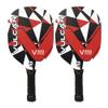 Vulcan | V310 Pickleball Paddle | Hybrid Performance | Wood Composite Core | USAP Approved | Rogue Red Geo - 2 Pack view 1