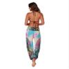 INGEAR Smocked Boho Harem Pants for Women - Hippie Bohemian Casual Gypsy Print, Ideal Yoga Pant - Baggy Harem Pants view 4