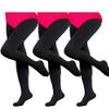 90 Denier Little Girls Ballet Tights Black Opaque Footed Dance Leggings 3 Pairs view 1