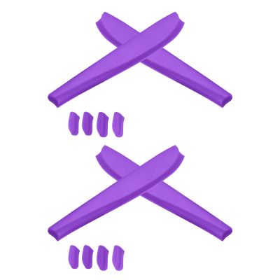 2 Pair Purple Replacement Earsocks & Nosepieces Kits for Oakley Commit SQ OO9086