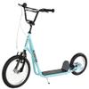 Aosom Youth Scooter, Teens Kick Scooter, Adjustable Handlebar Ride On Toy for 5+ with 16" Front and 12" Rear Dual Brakes Inflatable Wheels, Blue view 1