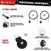 Mikolo Fitness LAT and Lift Pulley System, Dual Cable Machine(70'' and 90'') with Upgraded Loading Pin for Triceps Pull Down, Biceps Curl, Back, Forearm, Shoulder-Home Gym Equipment(Patent) view 3