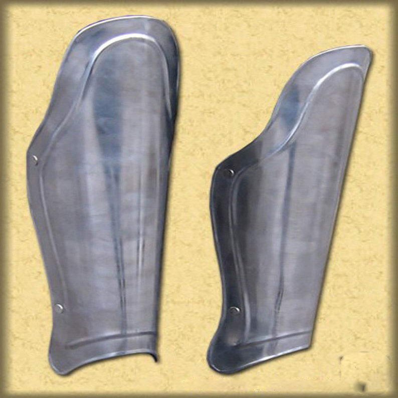 ARTIZANSTORE LARP, FantasF, Elf, Medieval, Steel Armour: Greaves Lanzelot OVERKNEES