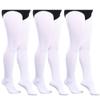 90 Denier White Girls Ballet Tights Opaque Footed Dance Leggings 3 Pairs view 1