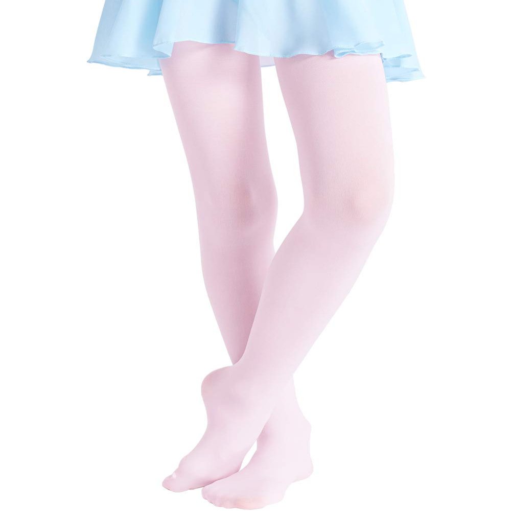 90 Denier Girls Ballet Pink Tights Opaque Footed Dance Leggings