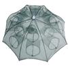 Automatic Umbrella Portable Folded Fishing Net Umbrella Shaped Shrimp Net Crab Baits Cast Mesh Automatic Fishing Accessories for Fisherman 16 Holes Green view 1
