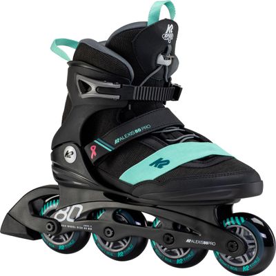 K2 Skate Alexis 80 Pro, Black_Teal, 7