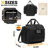 DBTAC Gun Range Bag Large | Tactical 4+ Pistol Shooting Range Duffle Bag for Handguns and Ammo with 2X Removable Hook & Loop Divider for DSLR | US Flag Patch Included (Charcoal Camo) view 2