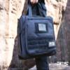 DBTAC Gun Range Bag Large | Tactical 4+ Pistol Shooting Range Duffle Bag for Handguns and Ammo with 2X Removable Hook & Loop Divider for DSLR | US Flag Patch Included (Charcoal Camo) view 3
