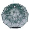 Automatic Umbrella Portable Folded Fishing Net Umbrella Shaped Shrimp Net Crab Baits Cast Mesh Automatic Fishing Accessories for Fisherman (20 Holes Green) Foldable