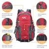 Diamond Candy Waterproof Hiking Backpack for Men and Women, Lightweight Day Pack for Travel Camping, Ruby, 40L view 2