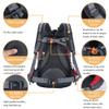 Diamond Candy Waterproof Hiking Backpack for Men and Women, Lightweight Day Pack for Travel Camping, Ruby, 40L view 3