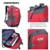 Diamond Candy Waterproof Hiking Backpack for Men and Women, Lightweight Day Pack for Travel Camping, Ruby, 40L view 4