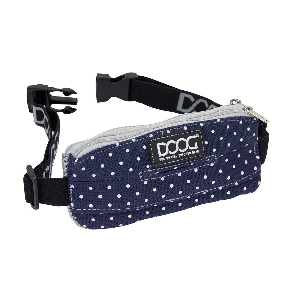 DOOG Mini Belt - Stella, Navy with White Polka dot