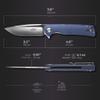 Firebird GANZO FH91-GY Ball Bearing Pocket Folding Knife D2 Steel Blade Ergonomic G10 Anti-Slip Handle with Clip Camping Fishing Hunting Outdoor Flipper EDC Pocket Knife (Gray) view 2