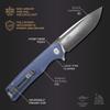 Firebird GANZO FH91-GY Ball Bearing Pocket Folding Knife D2 Steel Blade Ergonomic G10 Anti-Slip Handle with Clip Camping Fishing Hunting Outdoor Flipper EDC Pocket Knife (Gray) view 3