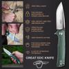 Firebird GANZO FH91-GB Ball Bearing Pocket Folding Knife D2 Steel Blade Ergonomic G10 Anti-Slip Handle with Clip Camping Fishing Hunting Outdoor Flipper EDC Pocket Knife (Green) view 4
