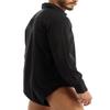 Hularka Mens One-Piece Turn-Down Collar Buttons Long Sleeves Shirts Top Bodysuit Jumpsuit Underwear Black Large view 3