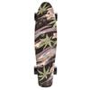 Skateboard Plastic Cruiser Ridge Mini Skate 22 Inches/56 cm Vintage Complete Skateboard (Flowers Black) view 2