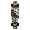 Skateboard Plastic Cruiser Ridge Mini Skate 22 Inches/56 cm Vintage Complete Skateboard (Flowers Black) view 3