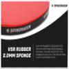 Spindragon Apex Carbon Ping Pong Paddles | Professional Table Tennis Paddles with Carbon Fiber, Premium Rubber & Protective Carry Case to Elevate Your Play view 2