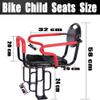 Wing Back Mount Child Seat for Adult Bike, Rear Child Carrier Bicycle Seat, with Cushion & Backrest Foot Pedals/Armrest and Detachable Fence, for 2-6 Year Old Child Seat, Hold Up to 50KG HJHY view 4