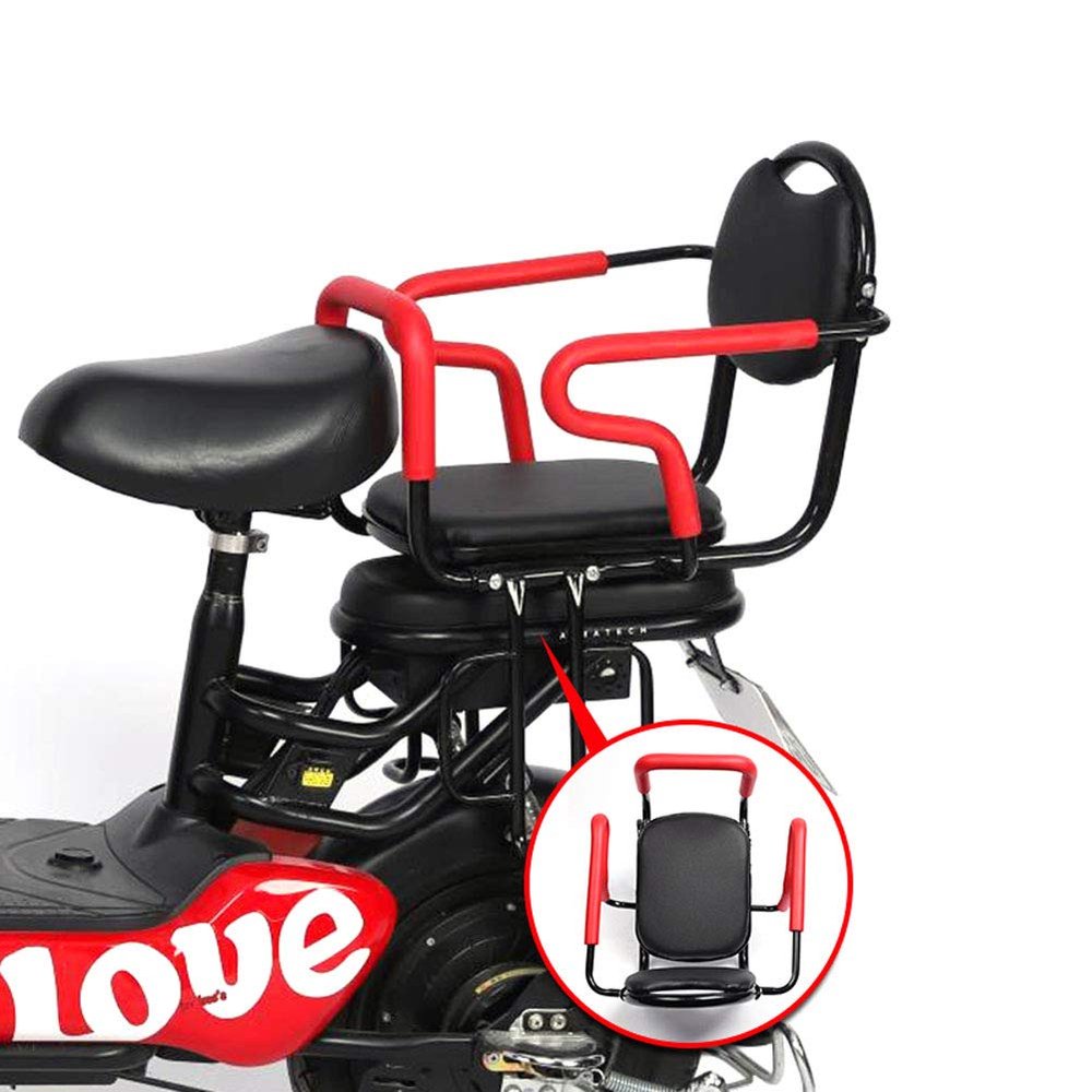 Wing Enterprises Rear Mount Bike Bicycle Child Seats, Removable Bicycle Back Seat Baby Carrier seat with Non-Slip Armrests and Pedals, Padded Seat Belt
