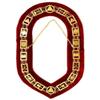 Royal Arch - Masonic Chain Collar - Gold/Silver On Red + Free Case (Gold) view 1