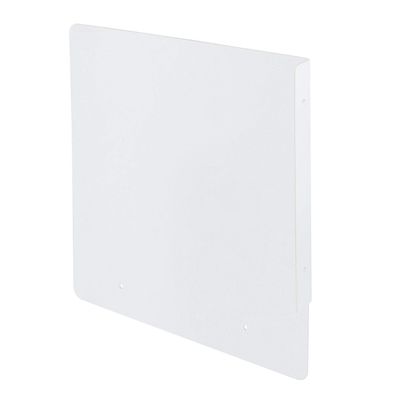 SOURCEONE.ORG Acrylic Urinal Safety Divider Clear, White Or Black 22 x 24 (White, 22 x 24)